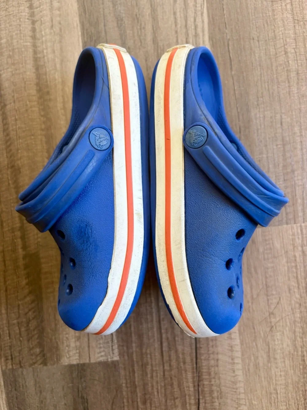 CROCS Kids Blue Slip-On Clogs with Back Strap